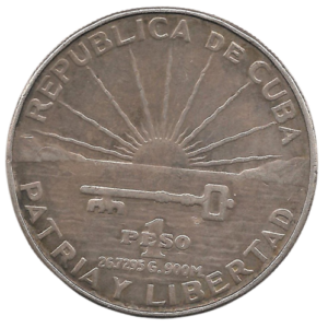 1 peso 1953 cuba josé marti