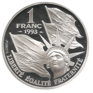 1 franc 1993 débarquement