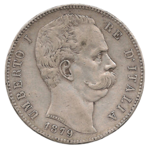 5 lires 1879 italie