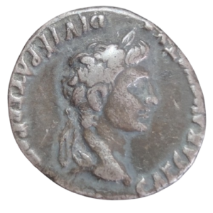 denier d’auguste,caivs et lvcivs