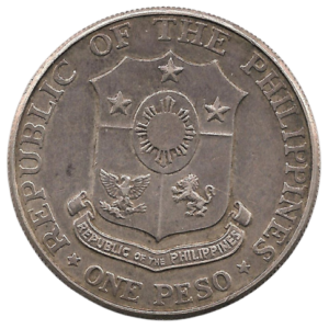 one peso 1967 philippines