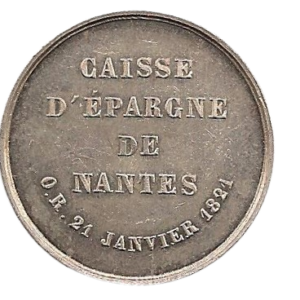 caisses d’épargne de nantes, poinçon abeille 1821(1845-1860)