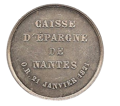 caisses d'épargne de nantes, poinçon abeille 1821(1845-1860)