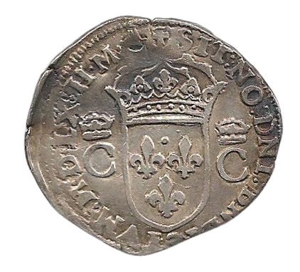 teston 1562 bordeaux charles IX