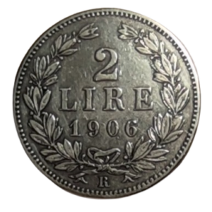 2 lire 1906 république de saint-marin rome