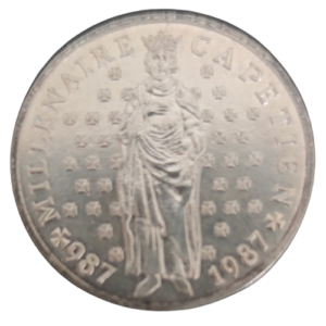 10 FRANCS 1987 millénaire capétien argent