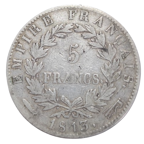 5 francs 1813 utrecht napoléon empereur empire français