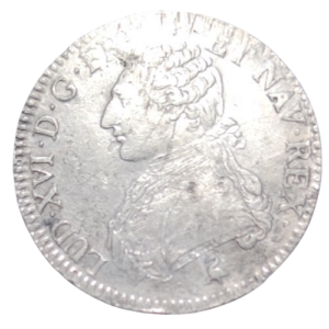 Louis XVI écu aux branches d’olivier 1785 Paris