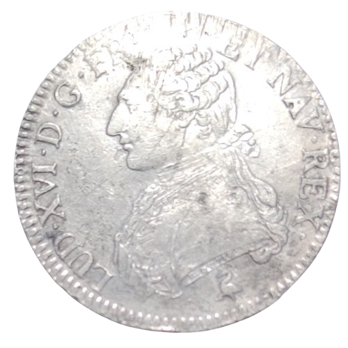 Louis XVI écu aux branches d'olivier 1785 Paris