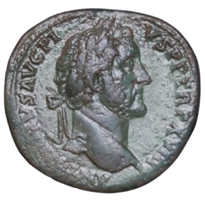sesterce antonin 154-155 rome libertas