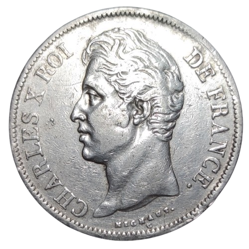 5 francs 1829 D lyon charles X