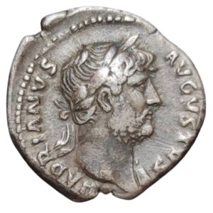 denier hadrien 127 rome cos III