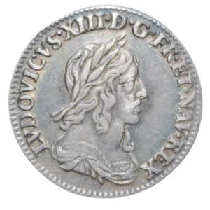 douzième d’ecu  1643 paris ( rose) louis XIII