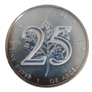 5 dollars 2013 canada  feuille d’érable et 25