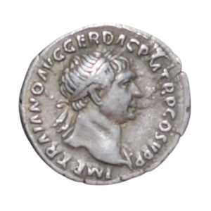 denier trajan 107 rome spqr optimo principi