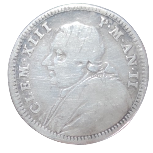 1/5 scudo 1760 clément XIII rome vatican