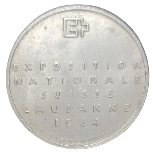 module du 5 francs suisse 1964 exposition de lausanne