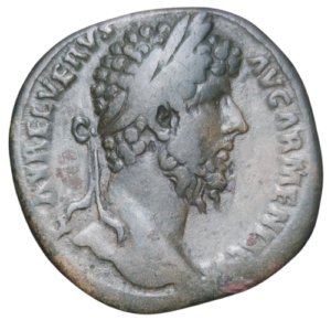 sesterce lucius vervs 164 rome revers mars