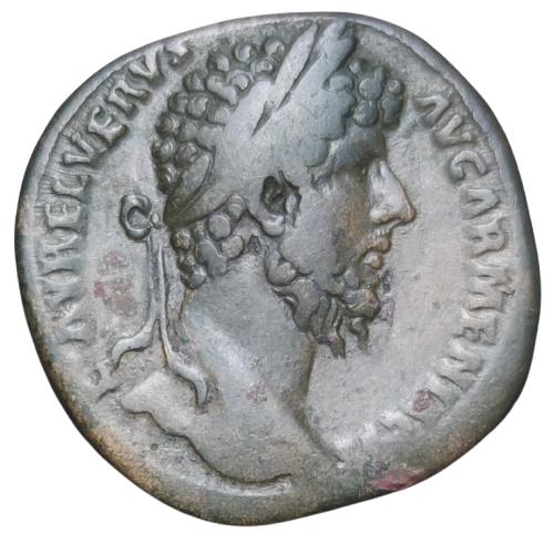 sesterce lucius vervs 164 rome revers mars