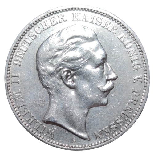 drei mark 1910 prusse berlin guillaume II