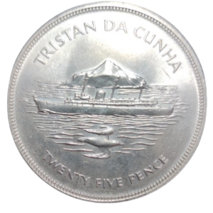 25 pence tristan da cunha 1977