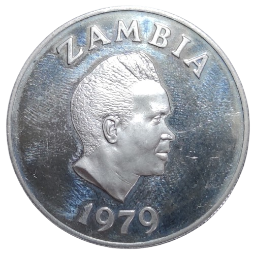 5 kwacha zambie 1979 antilope