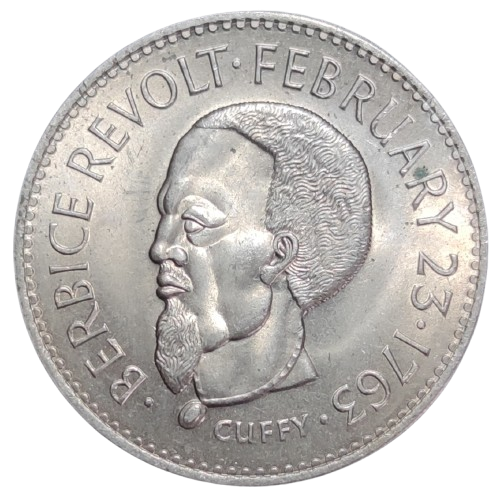one dollar 1970 république de guyane cuffy