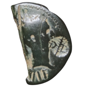 Nemausus Dupondius coupé en deux (As de Nîmes) contre marqué DD