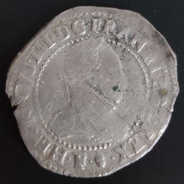 demi franc au col gaufré 1587 angers henri III