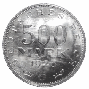 500 mark 1923 G allemagne deutsches reich