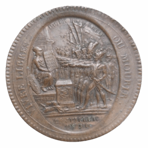 monnaie de confiance monneron de 5 sols au serment 1792