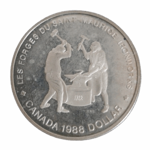 1 dollar 1988 canada 250 ans des forges du saint-maurice