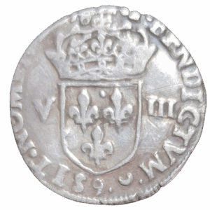 huitième d&rsquo;écu à la croix de face 1579 rennes henri III