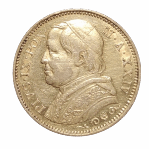 20 lires 1869 vatican pie IX  italie