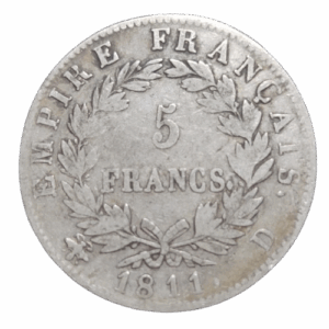 5 Francs 1811 lyon empire français