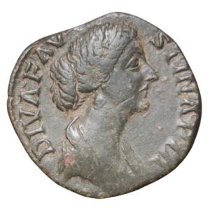 sesterce faustine 176 rome consécration