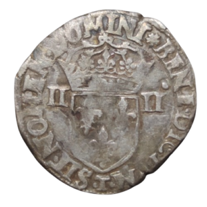 quart d&rsquo;écu 1591 nantes charles X duc de bourbon