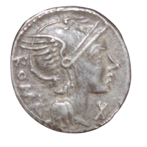 denier république flaminia 109-108 av j.c rome