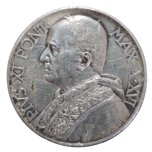 10 lire 1937 vatican rome pie XI an XVI