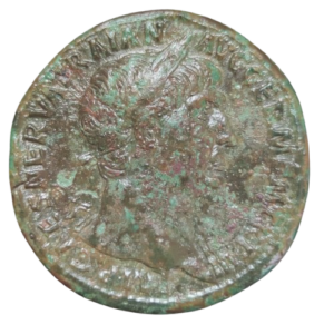 sesterce trajan 100 rome pax
