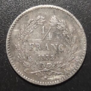 1/4 Franc 1832 domard paris louis philippe I