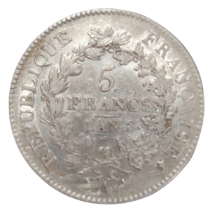 5 Francs an8 a paris union & force