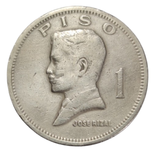 1 piso 1974 philippines jose rizal