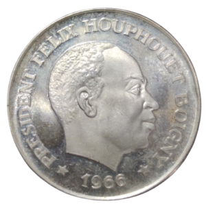 10 francs 1966 cote d’ivoire felix houphouet boigny