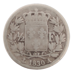 1/2 Franc 1830 paris charles X