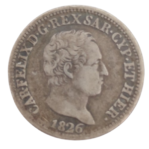 50 centesimi 1826 turin italie charles felix