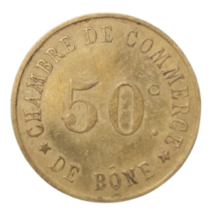 50 centimes n.d chambre de commerce bône